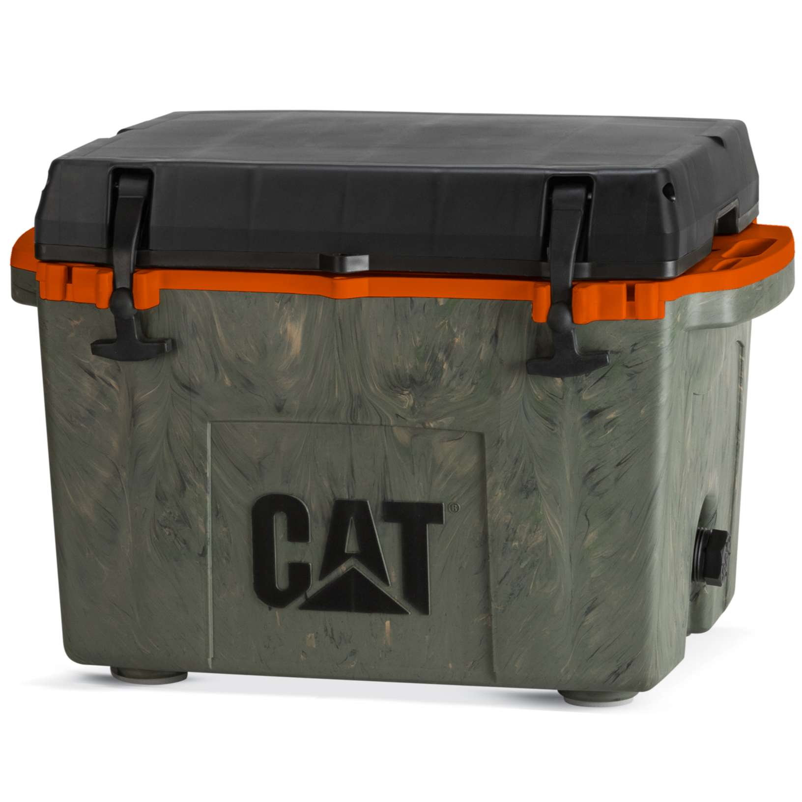 27 Quart Cooler Camo w/Orange Inners – Cat Coolers