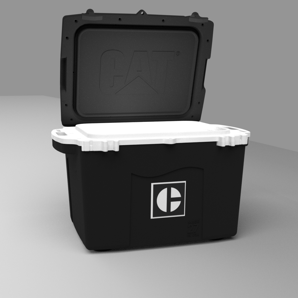 27 Quart Cooler Block C Black Wholesale