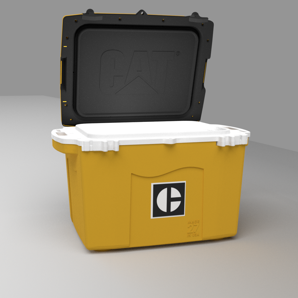 27 Quart Cooler Block C Yellow Wholesale