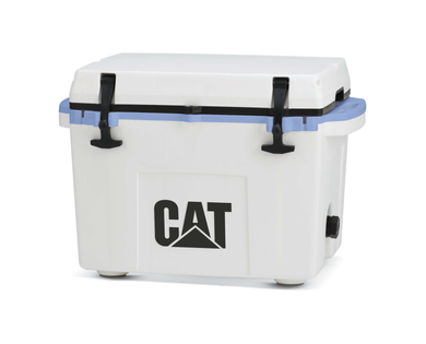 27 Quart Cooler Blue Collar White Wholesale - Catcoolers