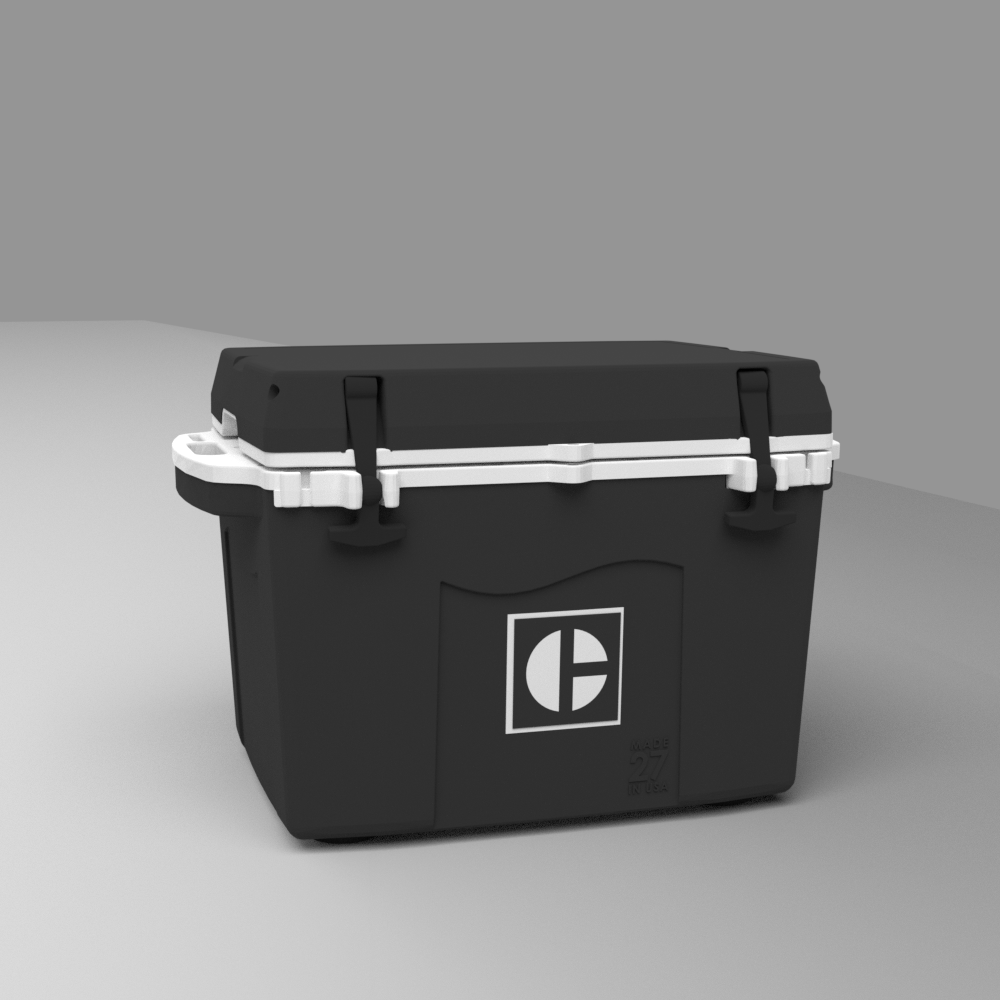 27 Quart Cooler Block C Black Wholesale