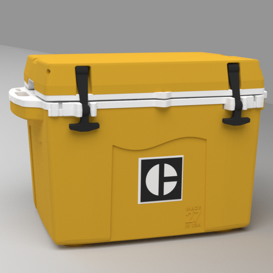 Vintage Cat Logo cooler Yellow