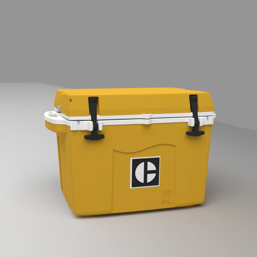 27 Quart Cooler Block C Yellow Wholesale