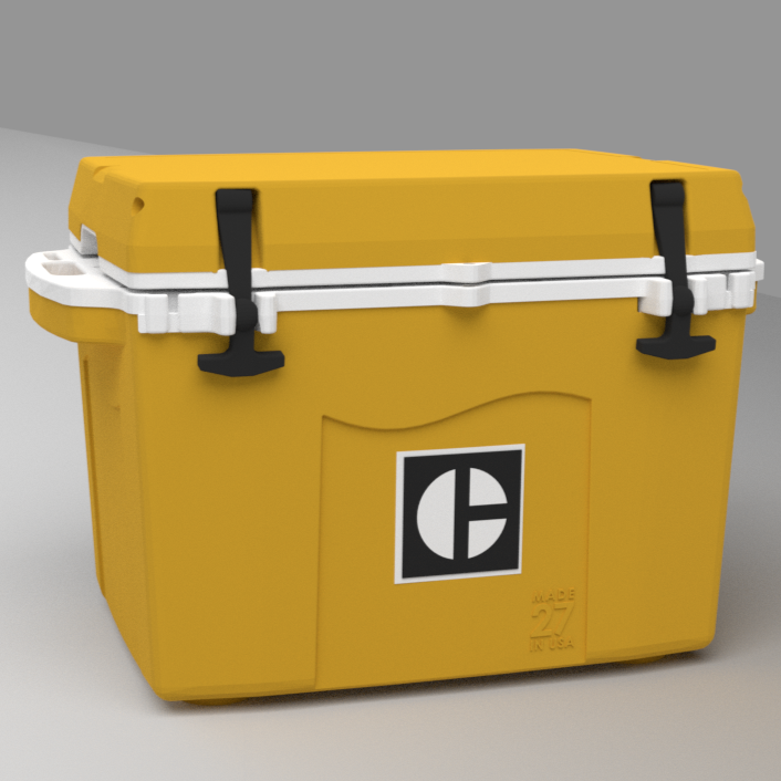 27 Quart Cooler C Block Yellow – Cat Coolers