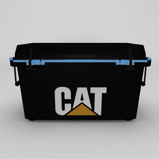 55 Quart Cooler Blue Collar Black - Catcoolers