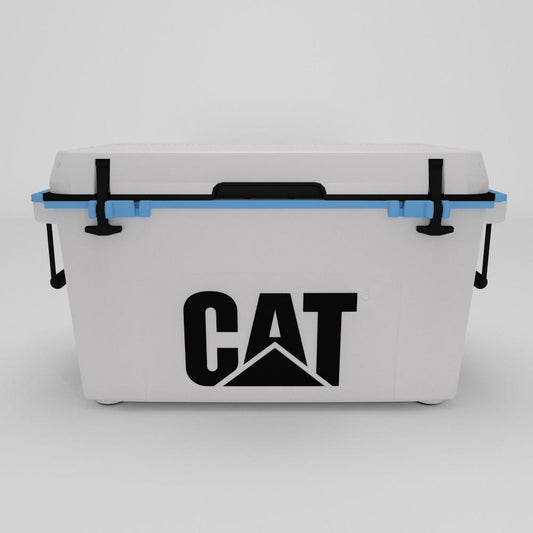 55 Quart Cooler Blue Collar White - Catcoolers