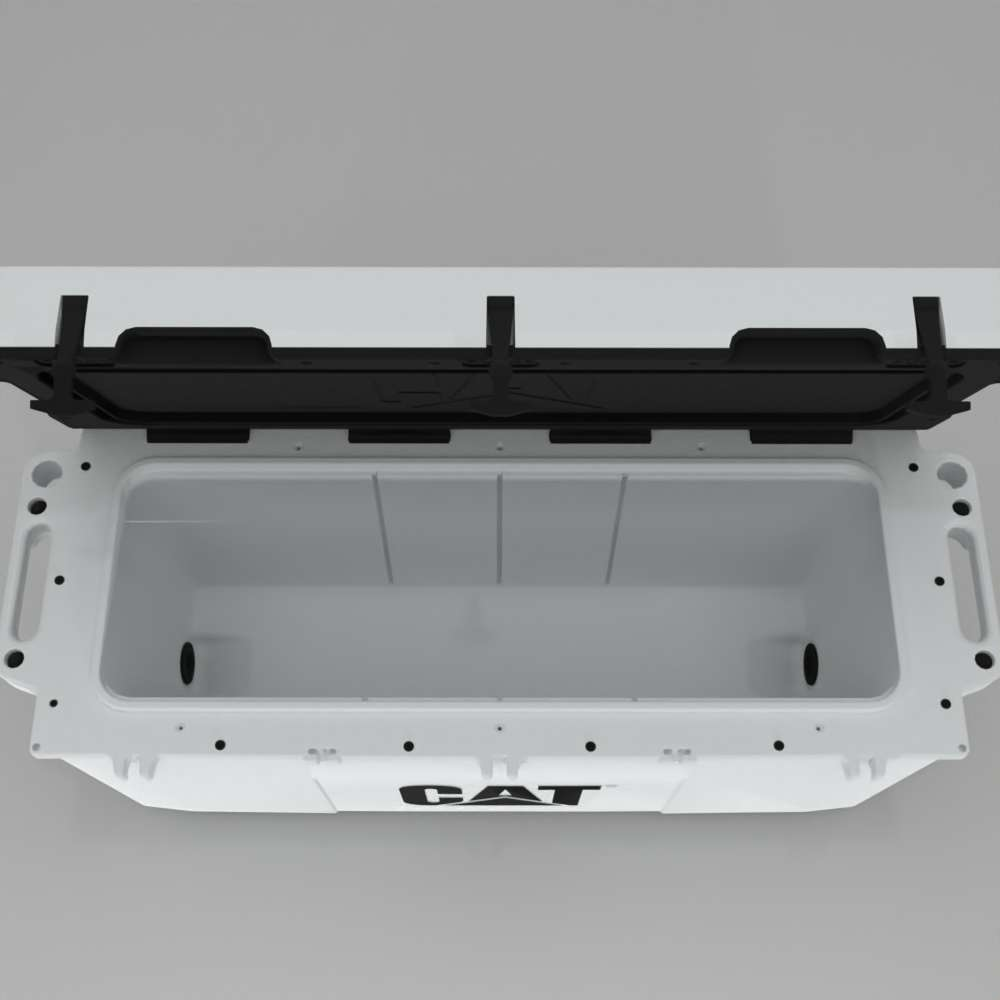 88 quart cooler interior